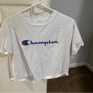 cropped champion t shirt never worn